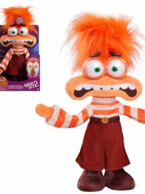 Inside Out 2 Shaking with Anxiety Feature Plush, Officially Licensed Kids Toys f
